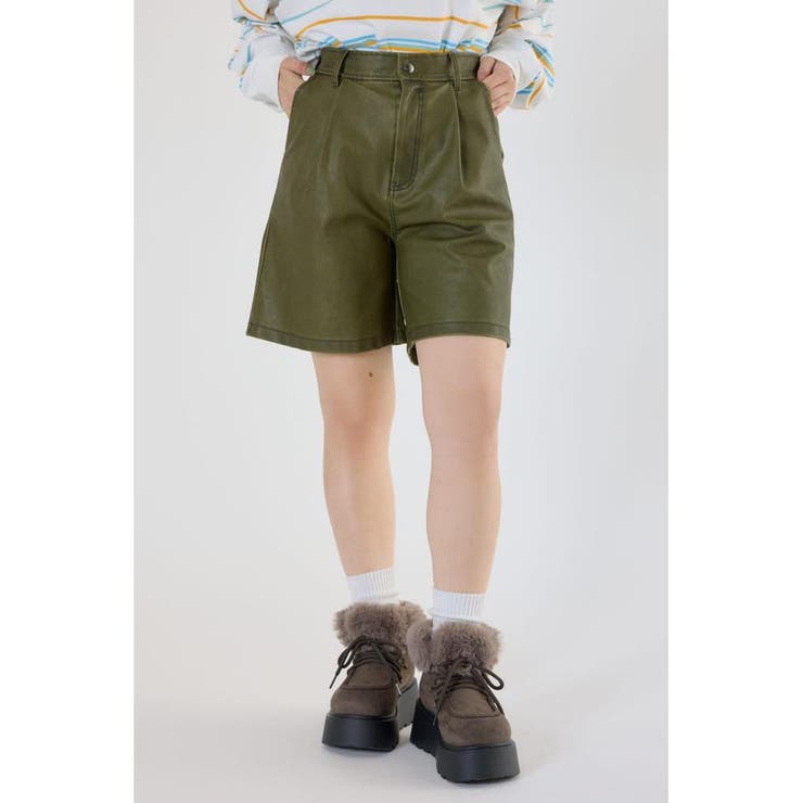 ヴィンテージフェイクレザーハーフパンツ | RODEO CROWNS WIDE BOWL | 詳細画像9 