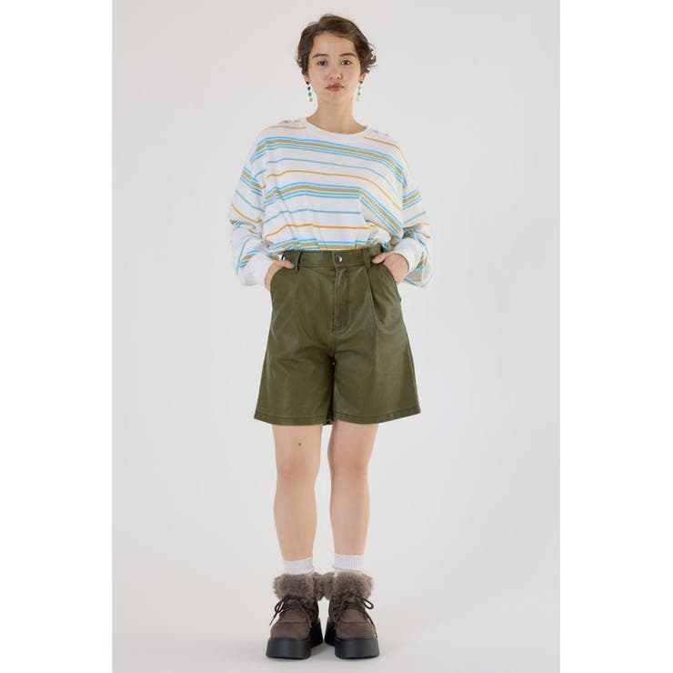 ヴィンテージフェイクレザーハーフパンツ | RODEO CROWNS WIDE BOWL | 詳細画像12 