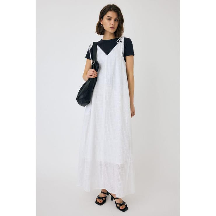 WHT | SHEER GINGHAM キャミドレス | MOUSSY OUTLET