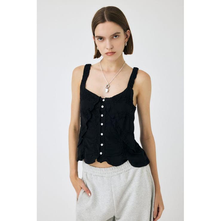 BUTTON UP SMOCKING キャミ | MOUSSY OUTLET | 詳細画像6 