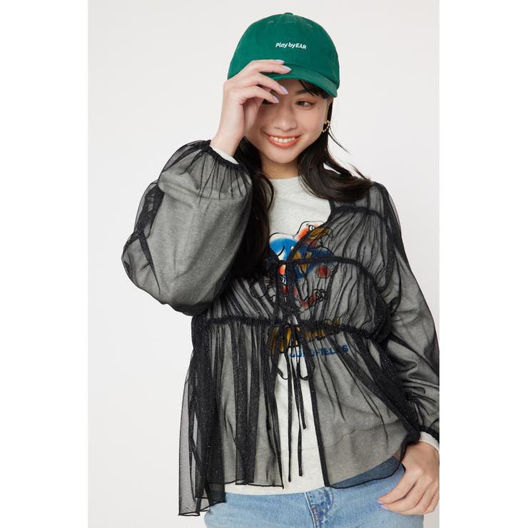 BLK | チュール2WAYトップス | RODEO CROWNS WIDE BOWL