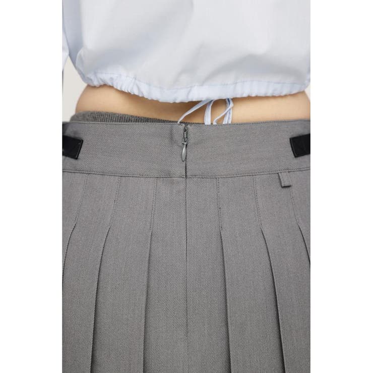 OPEN ZIP PLEATS ショートスカート | SLY OUTLET | 詳細画像12 