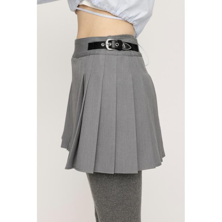 OPEN ZIP PLEATS ショートスカート | SLY OUTLET | 詳細画像7 