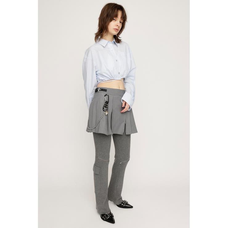OPEN ZIP PLEATS ショートスカート | SLY OUTLET | 詳細画像2 