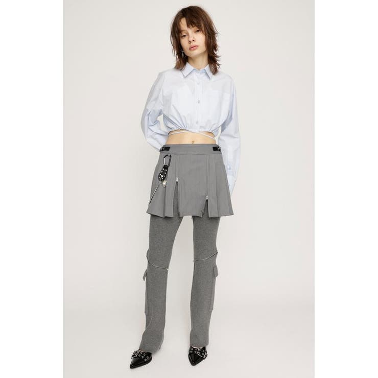 OPEN ZIP PLEATS ショートスカート | SLY OUTLET | 詳細画像3 