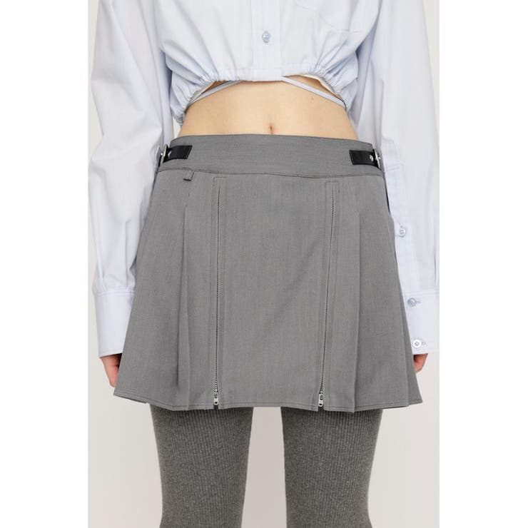 OPEN ZIP PLEATS ショートスカート | SLY OUTLET | 詳細画像6 