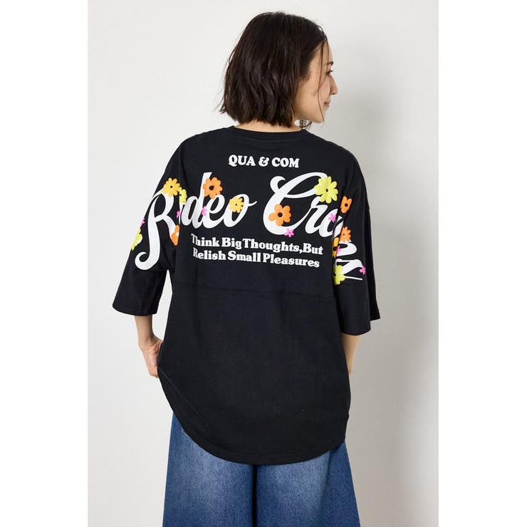 フラワースクリプトロゴ5分袖Tシャツ | RODEO CROWNS WIDE BOWL | 詳細画像6 