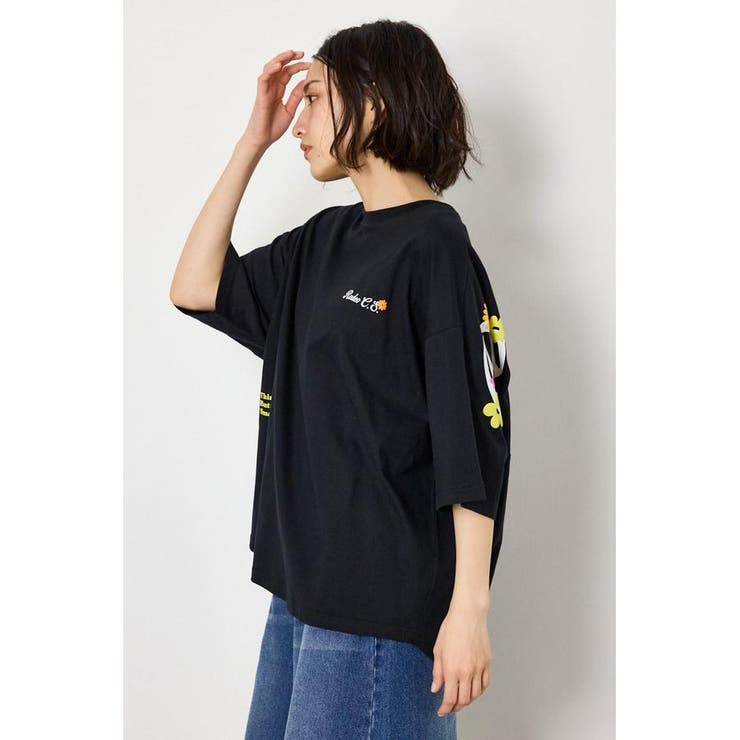 フラワースクリプトロゴ5分袖Tシャツ | RODEO CROWNS WIDE BOWL | 詳細画像7 