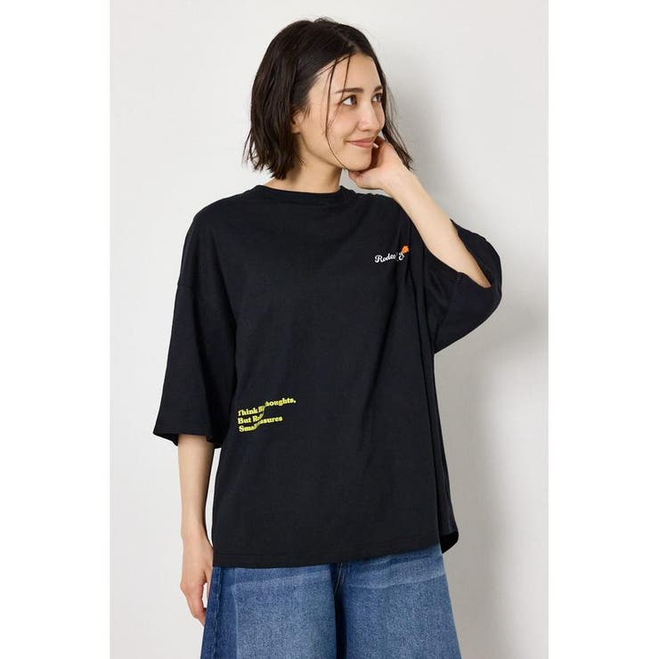 フラワースクリプトロゴ5分袖Tシャツ | RODEO CROWNS WIDE BOWL | 詳細画像8 