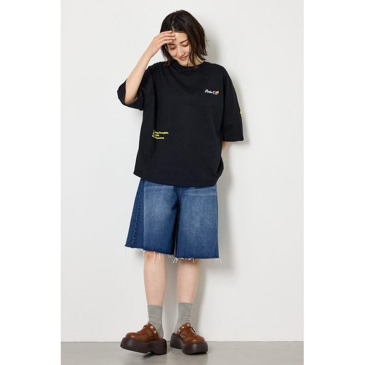 フラワースクリプトロゴ5分袖Tシャツ | RODEO CROWNS WIDE BOWL | 詳細画像9 