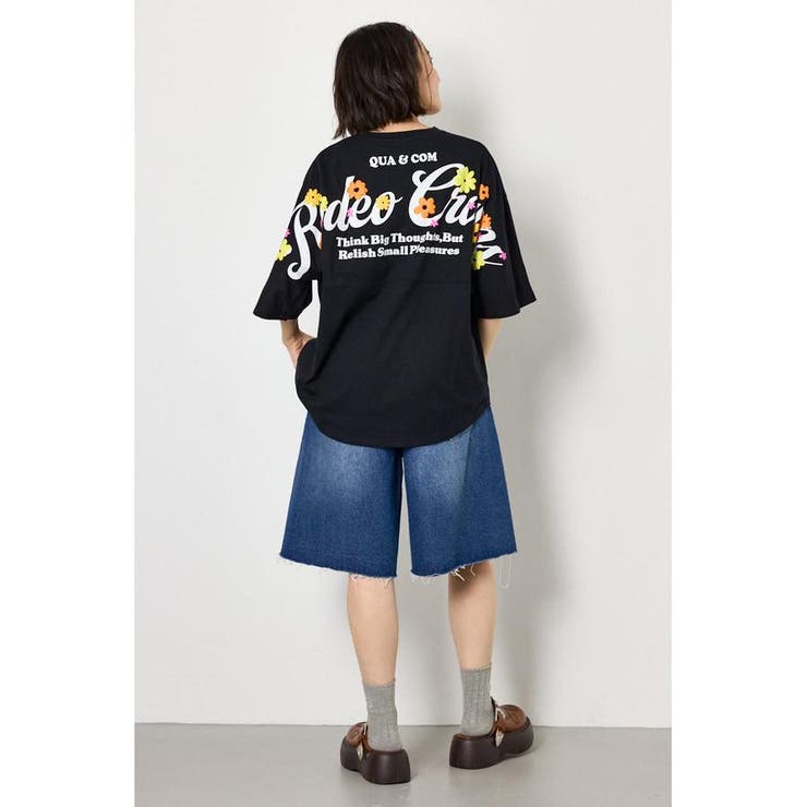フラワースクリプトロゴ5分袖Tシャツ | RODEO CROWNS WIDE BOWL | 詳細画像10 