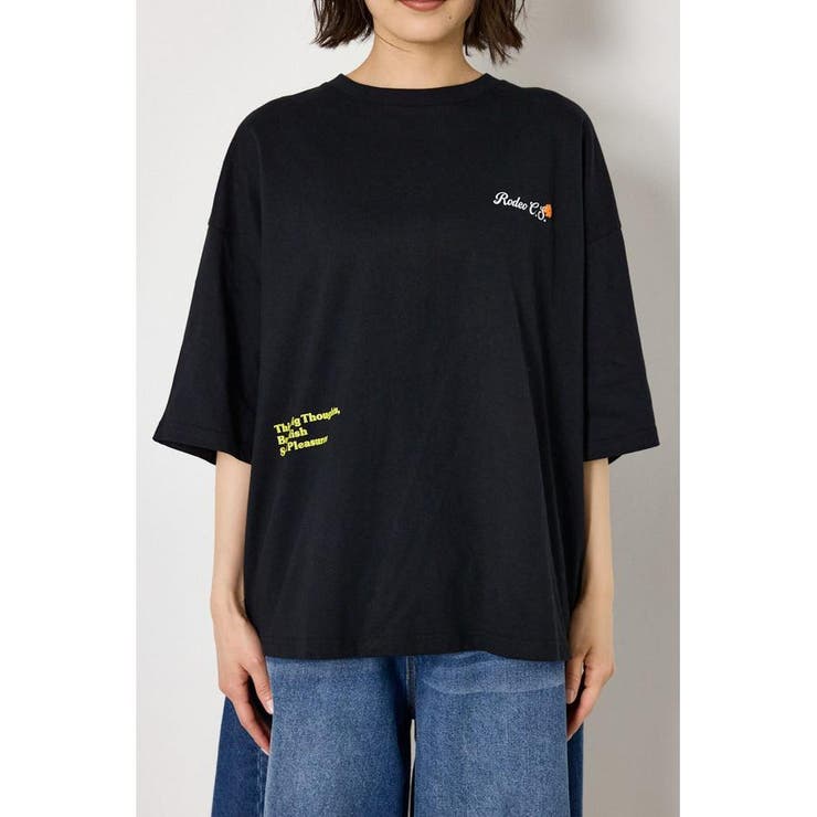 フラワースクリプトロゴ5分袖Tシャツ | RODEO CROWNS WIDE BOWL | 詳細画像11 