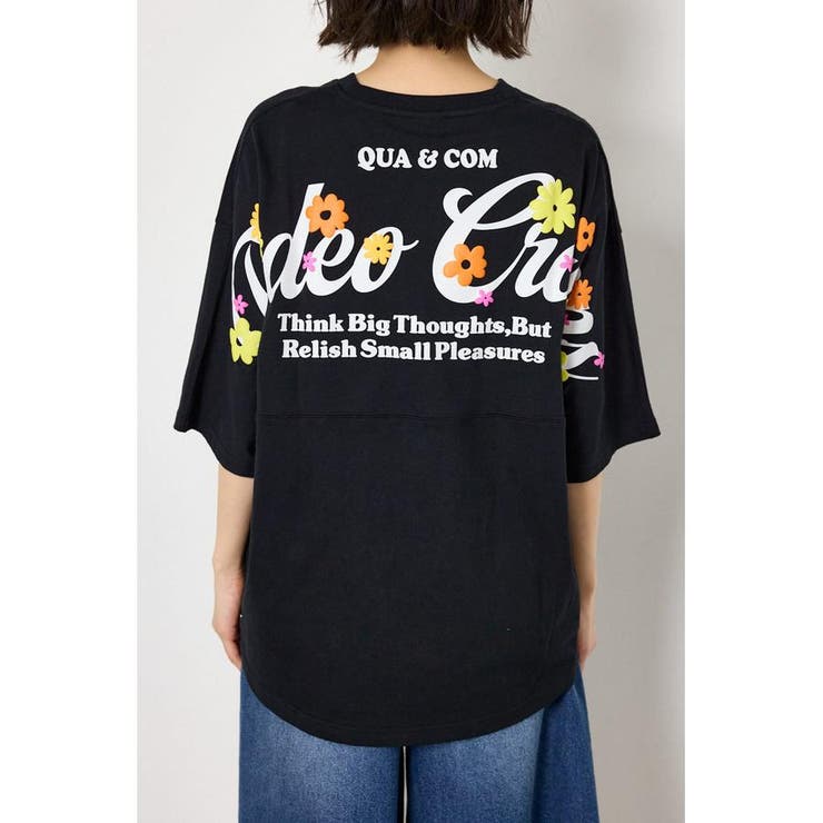 フラワースクリプトロゴ5分袖Tシャツ | RODEO CROWNS WIDE BOWL | 詳細画像13 