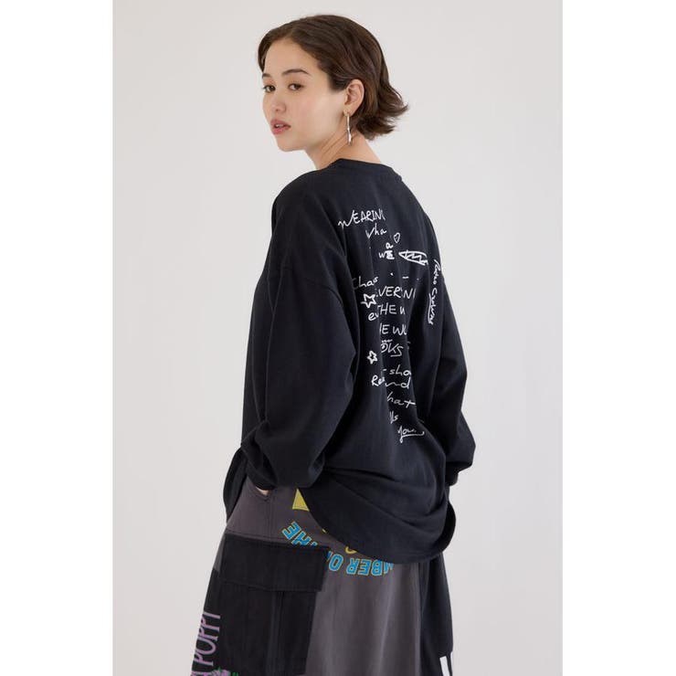 梨地VネックロングスリーブTシャツ | RODEO CROWNS WIDE BOWL | 詳細画像6 