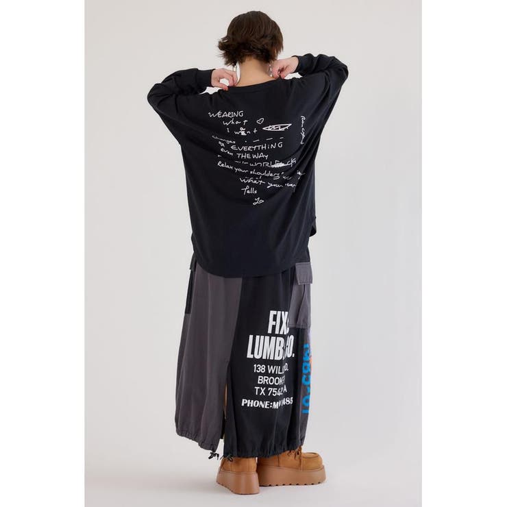 梨地VネックロングスリーブTシャツ | RODEO CROWNS WIDE BOWL | 詳細画像10 