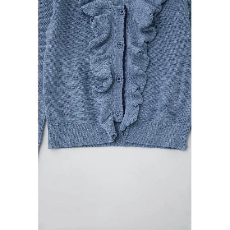 FITTED RUFFLE KNIT カーディガン[品番：BJLW0025016]｜MOUSSY OUTLET