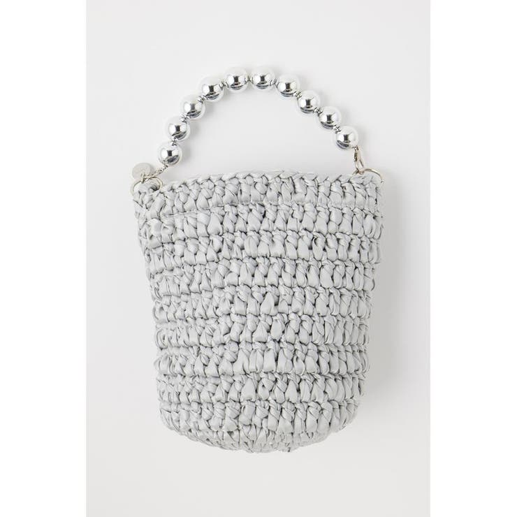 GRY | KNITTED サテンバッグ | MOUSSY OUTLET
