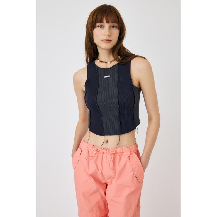 L/BLK1 | OVERLOCK タンクトップ | MOUSSY OUTLET
