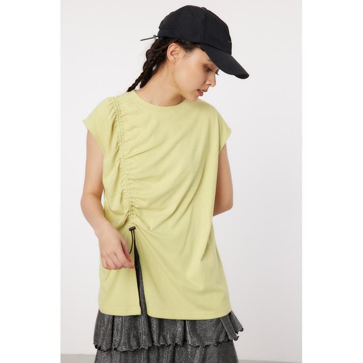 L/YEL1 | シャーリングタンクトップ | RODEO CROWNS WIDE BOWL