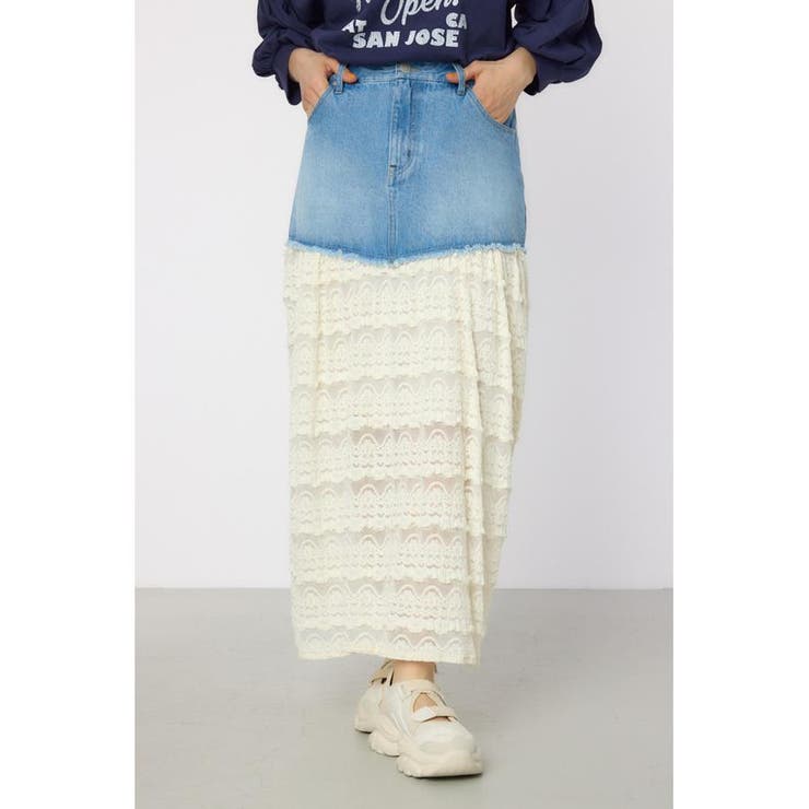 デニム×レーススカート | RODEO CROWNS WIDE BOWL | 詳細画像8 