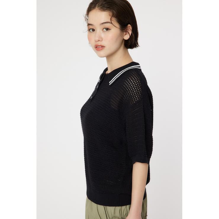 メッシュニットポロシャツ[品番：BJLW0028041]｜RODEO CROWNS