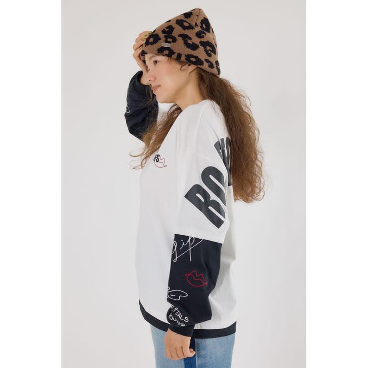 オーバーロゴレイヤードロングスリーブTシャツ | RODEO CROWNS WIDE BOWL | 詳細画像4 