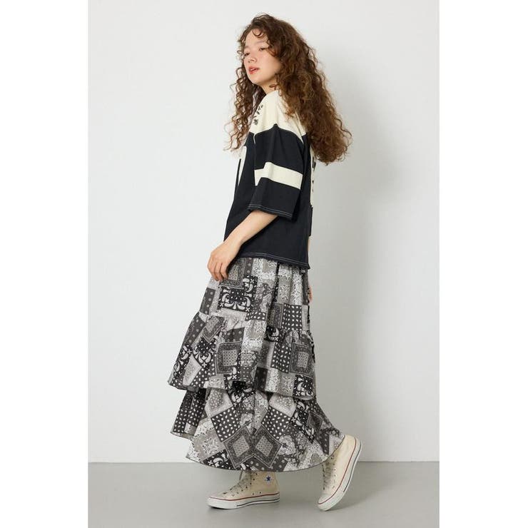 PATTERN ランダムティアードスカート | RODEO CROWNS WIDE BOWL | 詳細画像11 