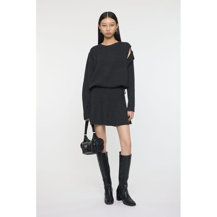 TIED RIBBON セーター & ミニスカート | MOUSSY OUTLET | 詳細画像16 