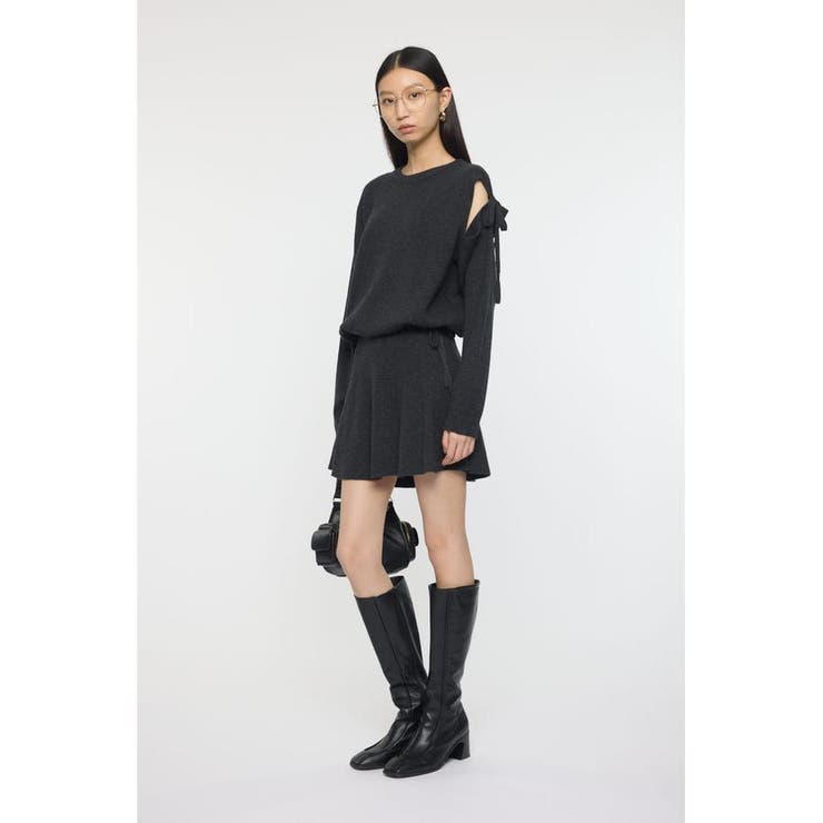 TIED RIBBON セーター & ミニスカート | MOUSSY OUTLET | 詳細画像17 