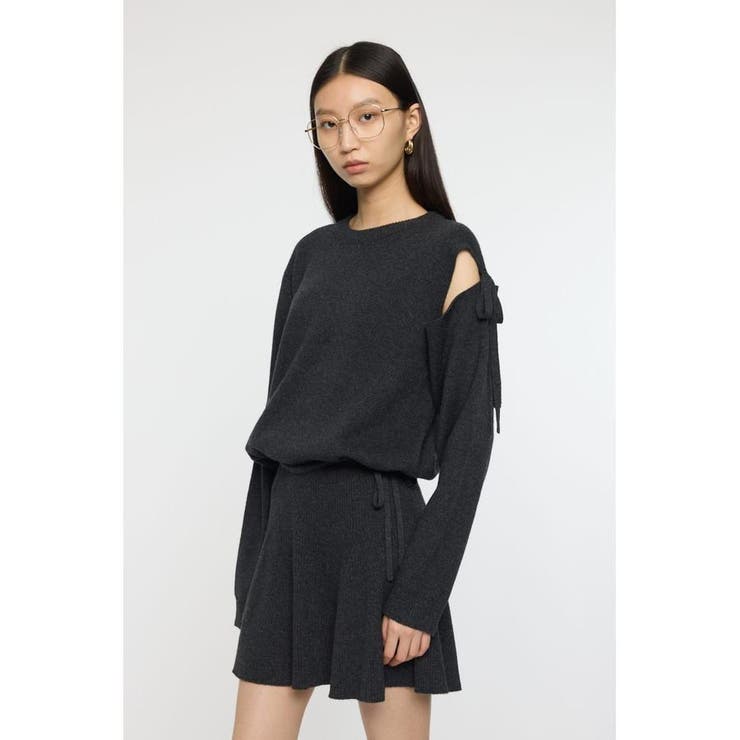TIED RIBBON セーター & ミニスカート | MOUSSY OUTLET | 詳細画像19 