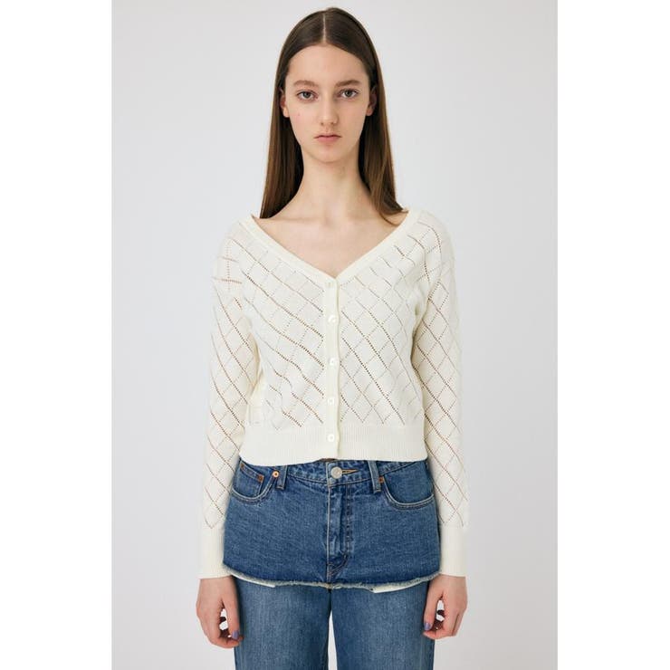 EYELET ニットカーディガン | MOUSSY OUTLET | 詳細画像5 