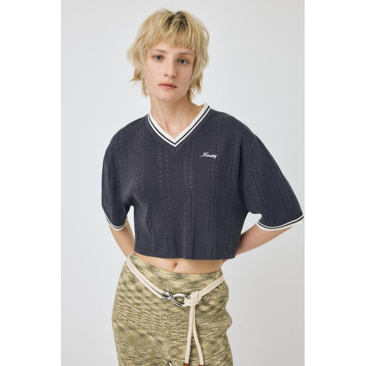 MOUSSY CROPPED KNIT Tシャツ | MOUSSY OUTLET | 詳細画像16 