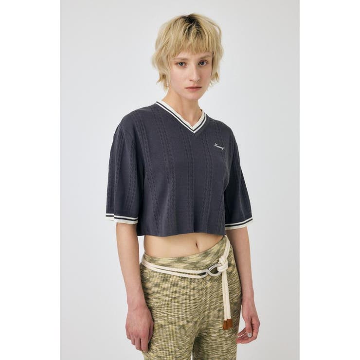 MOUSSY CROPPED KNIT Tシャツ | MOUSSY OUTLET | 詳細画像17 