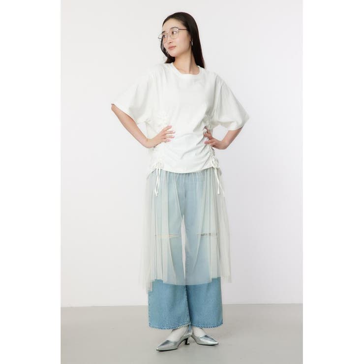 O/WHT1 | チュールドッキングワンピース | RODEO CROWNS WIDE BOWL