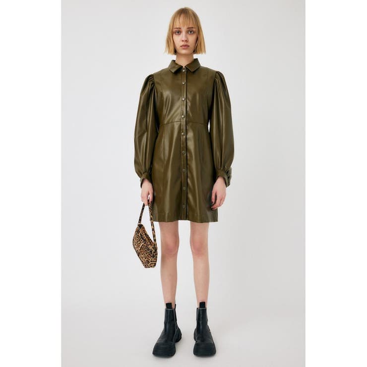 F／LEATHER MINI ワンピース | MOUSSY OUTLET | 詳細画像13 