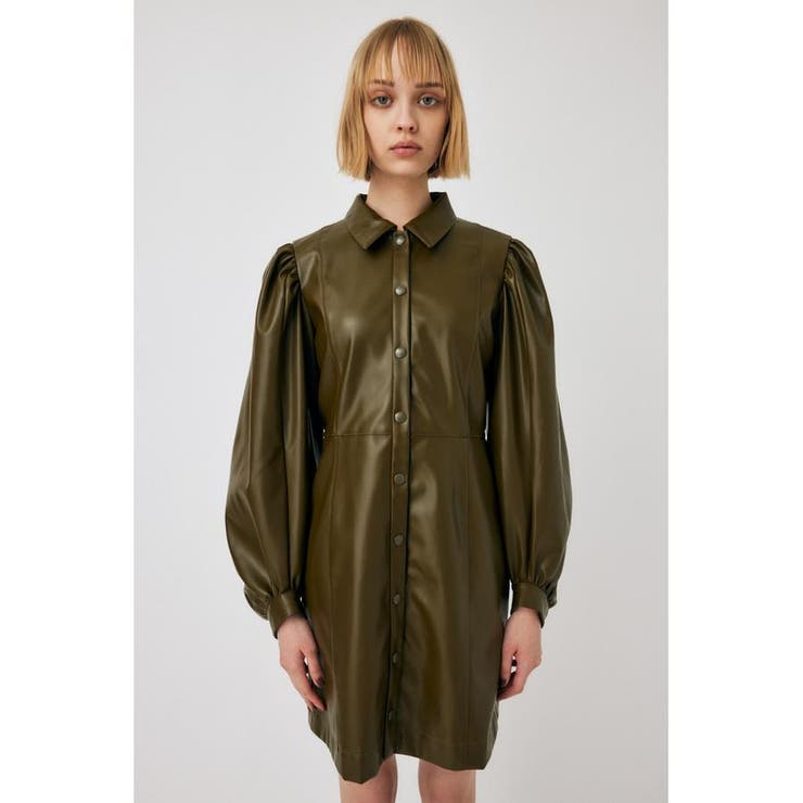 F／LEATHER MINI ワンピース | MOUSSY OUTLET | 詳細画像14 