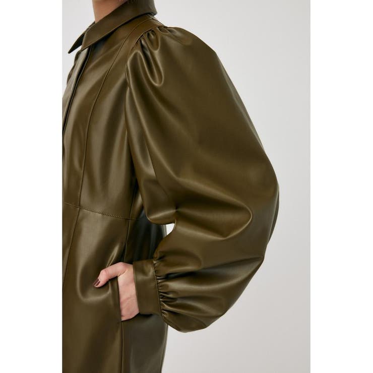 F／LEATHER MINI ワンピース | MOUSSY OUTLET | 詳細画像18 