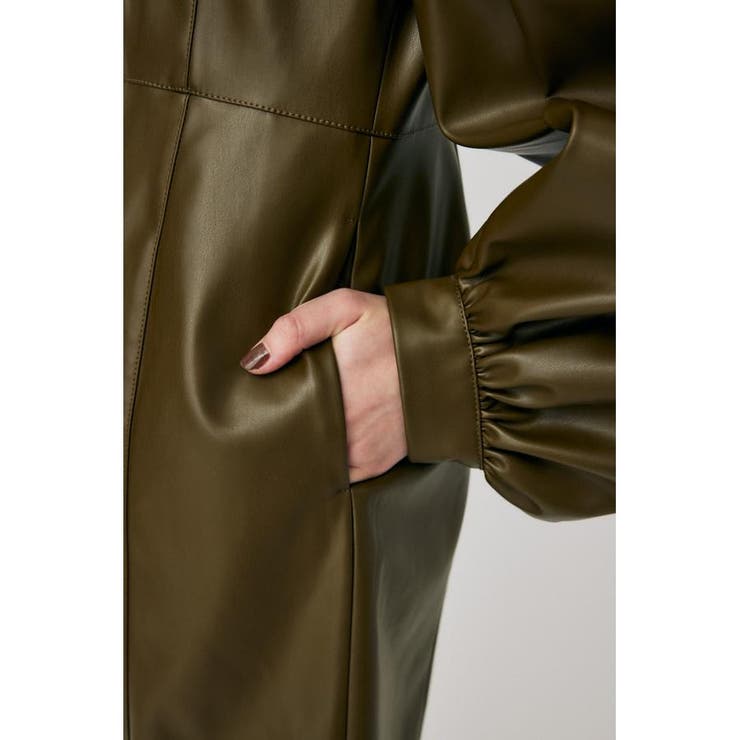 F／LEATHER MINI ワンピース | MOUSSY OUTLET | 詳細画像19 