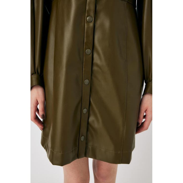 F／LEATHER MINI ワンピース | MOUSSY OUTLET | 詳細画像20 