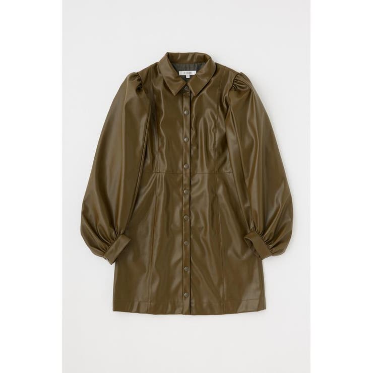 F／LEATHER MINI ワンピース | MOUSSY OUTLET | 詳細画像21 