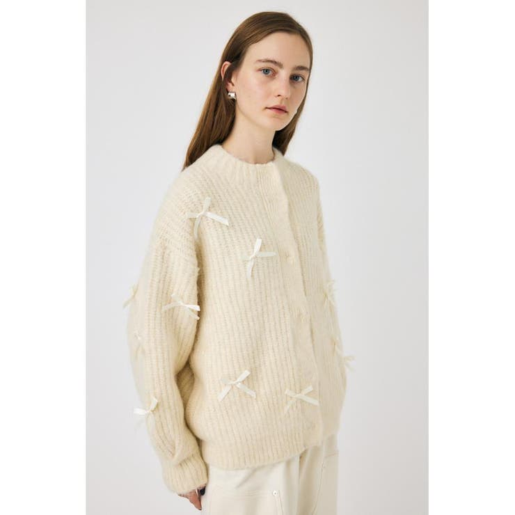 IVOY3 | RIBBON FANCY カーディガン | MOUSSY OUTLET