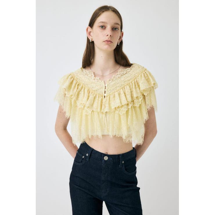 ECRU | LACE FRILLS トップス | MOUSSY OUTLET