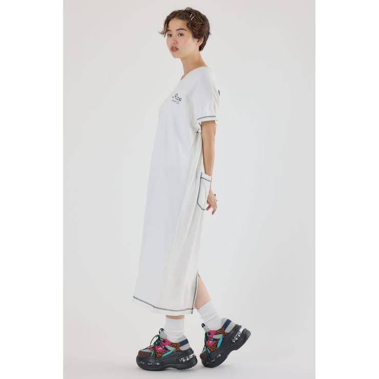 配色ステッチニットコンビワンピース | RODEO CROWNS WIDE BOWL | 詳細画像3 