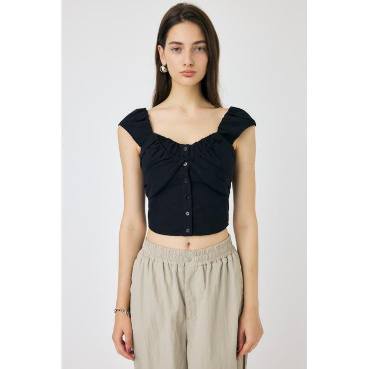 LAYERED GATHERED ブラウス | MOUSSY OUTLET | 詳細画像5 