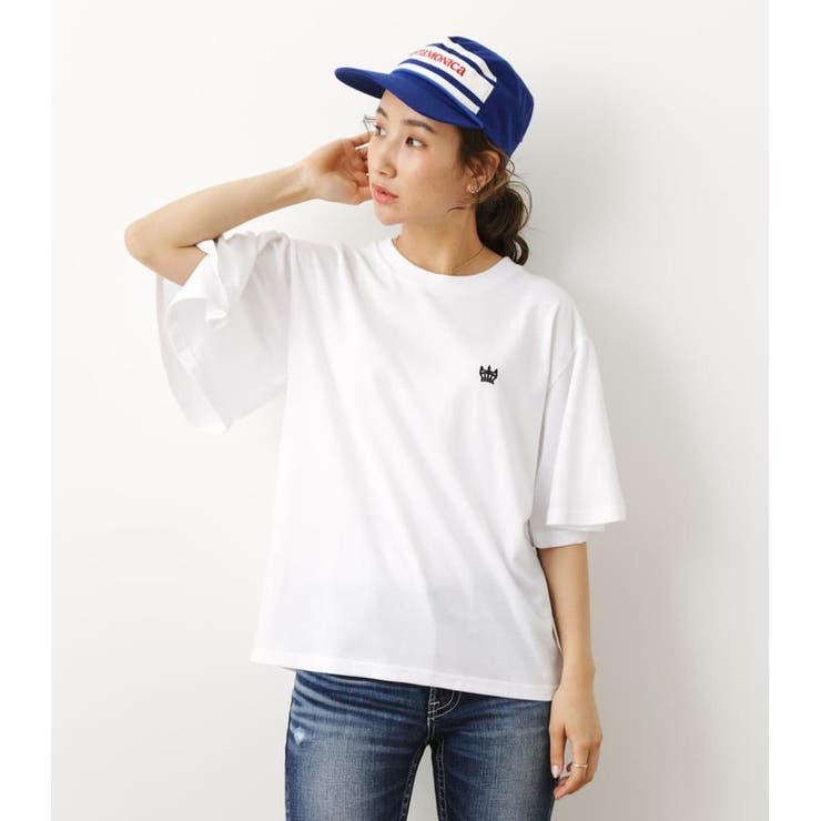 WHT | ワンポイントフレアTシャツ | RODEO CROWNS WIDE BOWL