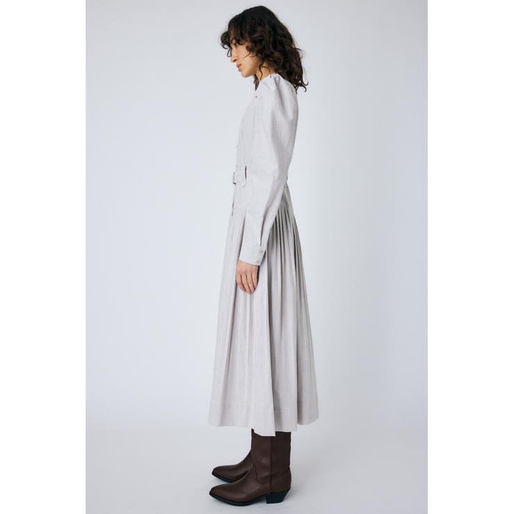 BELTED PLEATS ドレス[品番：BJLW0024912]｜MOUSSY OUTLET（マウジー