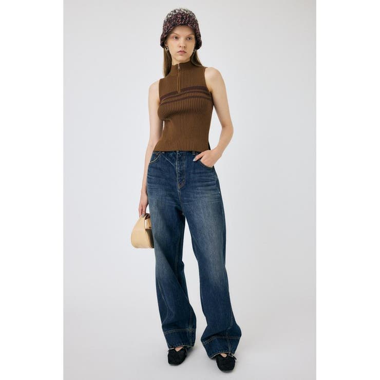 MOCK NECK ハーフジップトップス | MOUSSY OUTLET | 詳細画像2 