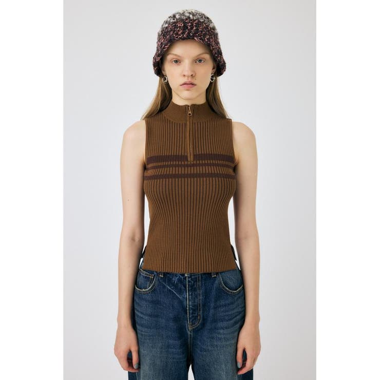 MOCK NECK ハーフジップトップス | MOUSSY OUTLET | 詳細画像5 