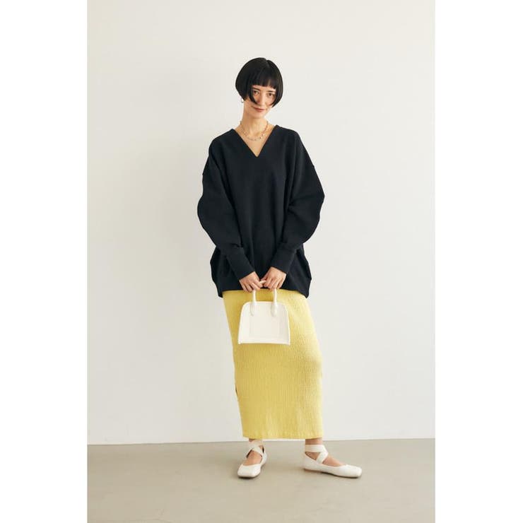 moussy - M_  V NECK CUT プルオーバー アイボリー moussy - M_ V NECK CUT プルオーバー アイボリーの通販 by そら