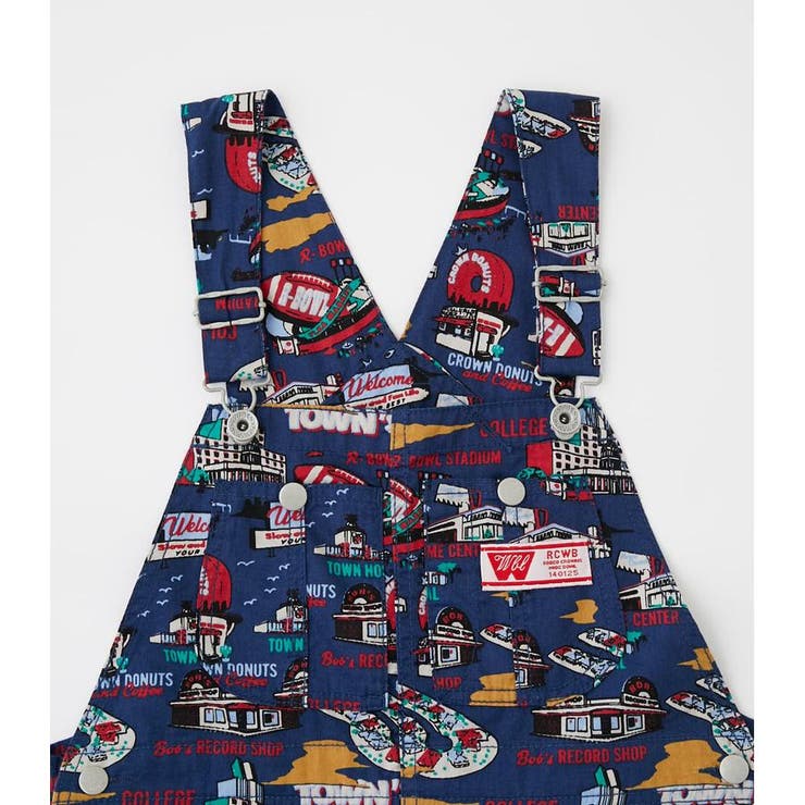新品未使用】 RODEO CROWNS TOWN TEX サロペット ネイビー